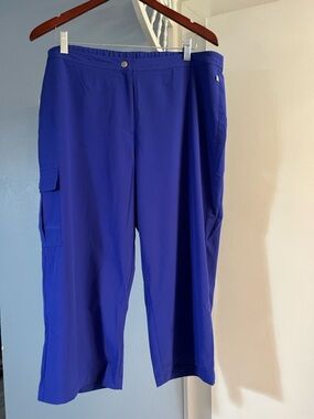 Zenergy by Chico’s Cargo Pants Royal Blue Performance Chico’s 3 = US Size 16